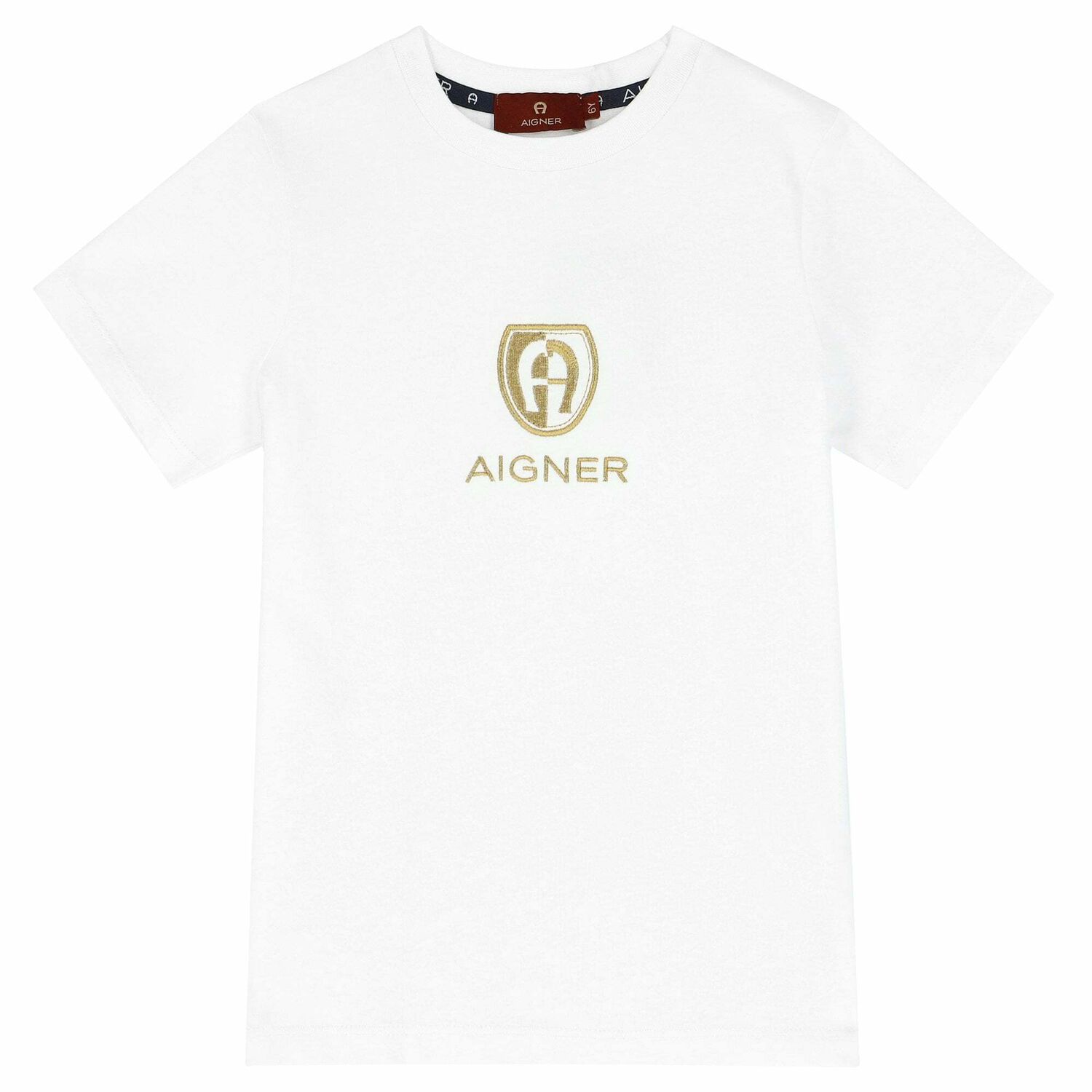 Boys White and Gold T-Shirt, 1, hi-res image number null