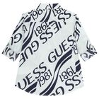 قميص بالشعار باللون الابيض للاولاد, 1, hi-res