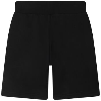 Boys Black & White Logo Shorts