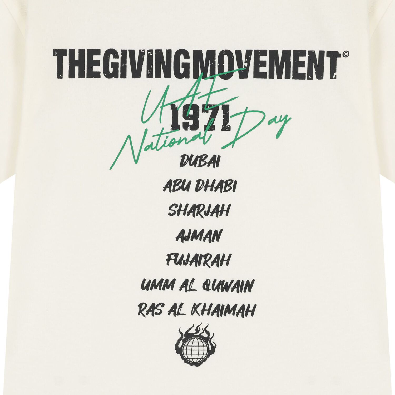 تيشيرت حجم كبير بالشعار باللون العاجى , 1, hi-res