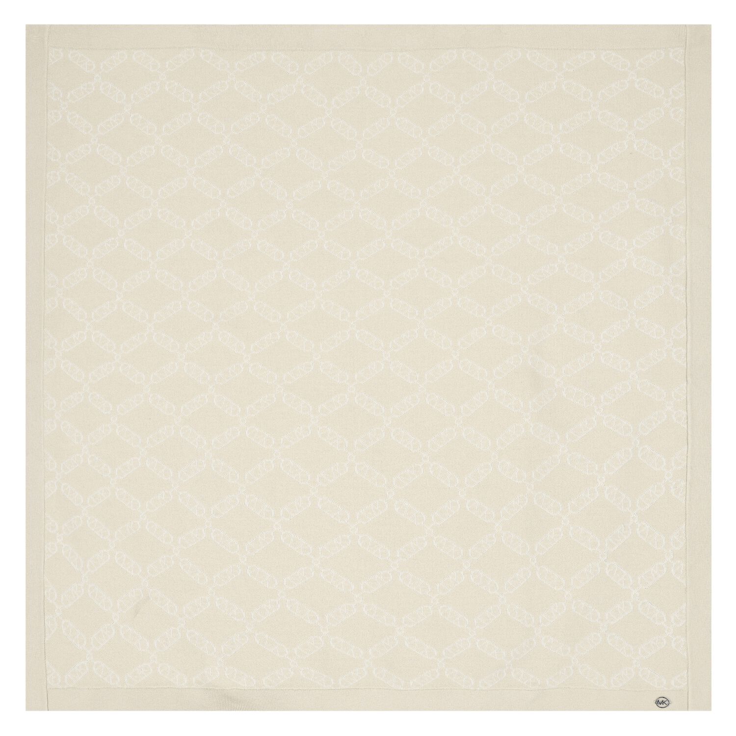 Baby Girls Beige & White Logo Blanket, 1, hi-res image number null