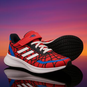 Boys Red Runfalcon Spiderman Trainers