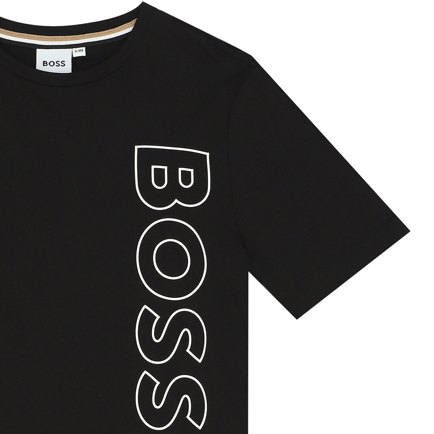 Boys Black Logo T-Shirt, 5, hi-res image number null