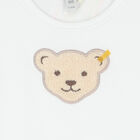 Baby Girls White Teddy T-Shirt, 1, hi-res