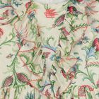 فستان للبنات باللون بيج وأخضر مزين بالزهور, 1, hi-res