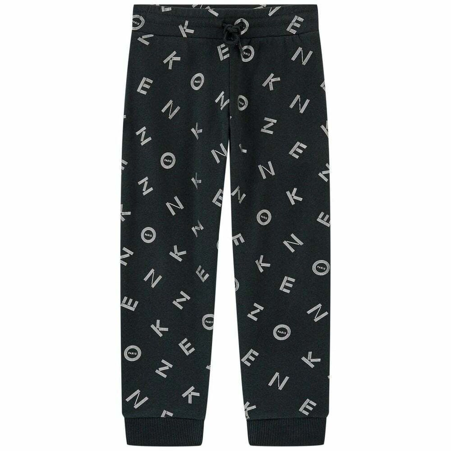Kenzo Black & Silver Logo Jogger, 1, hi-res