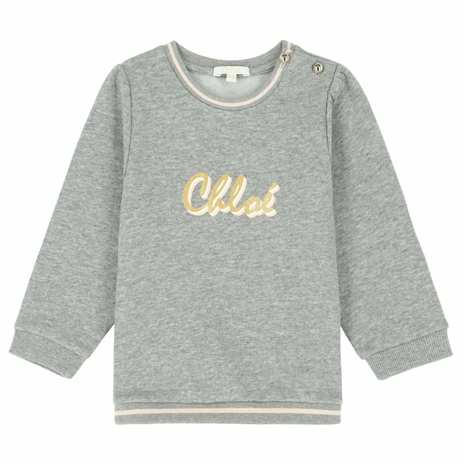 Younger Girls Grey Logo Sweatshirt, 1, hi-res image number null