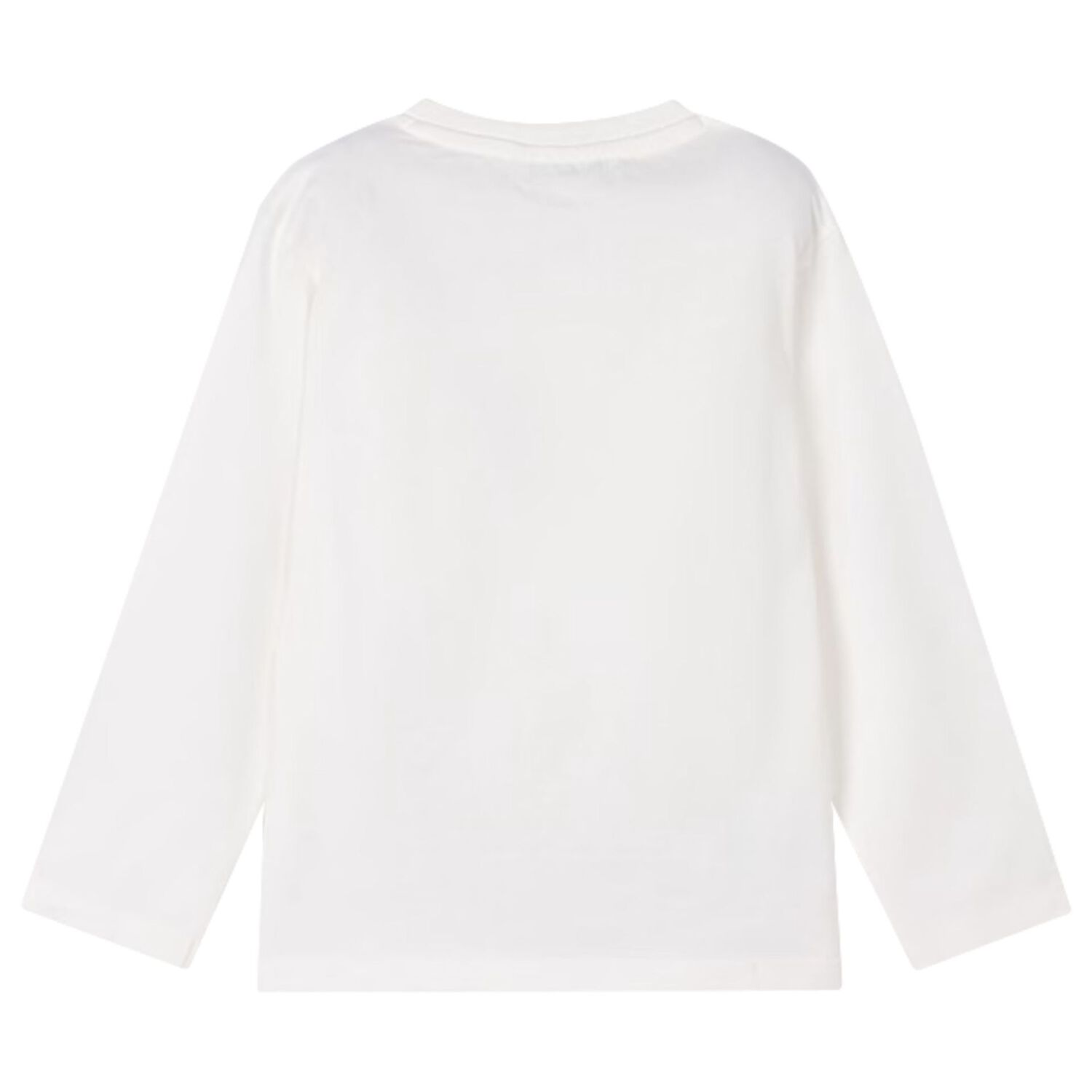 توب اولاد باكمام طويله بطبعه ديناصور باللون الابيض , 1, hi-res