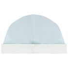 طقم هدايا ملابس أولاد باللونين الأزرق والعاجي بشعار العلامة التجارية, 2, hi-res