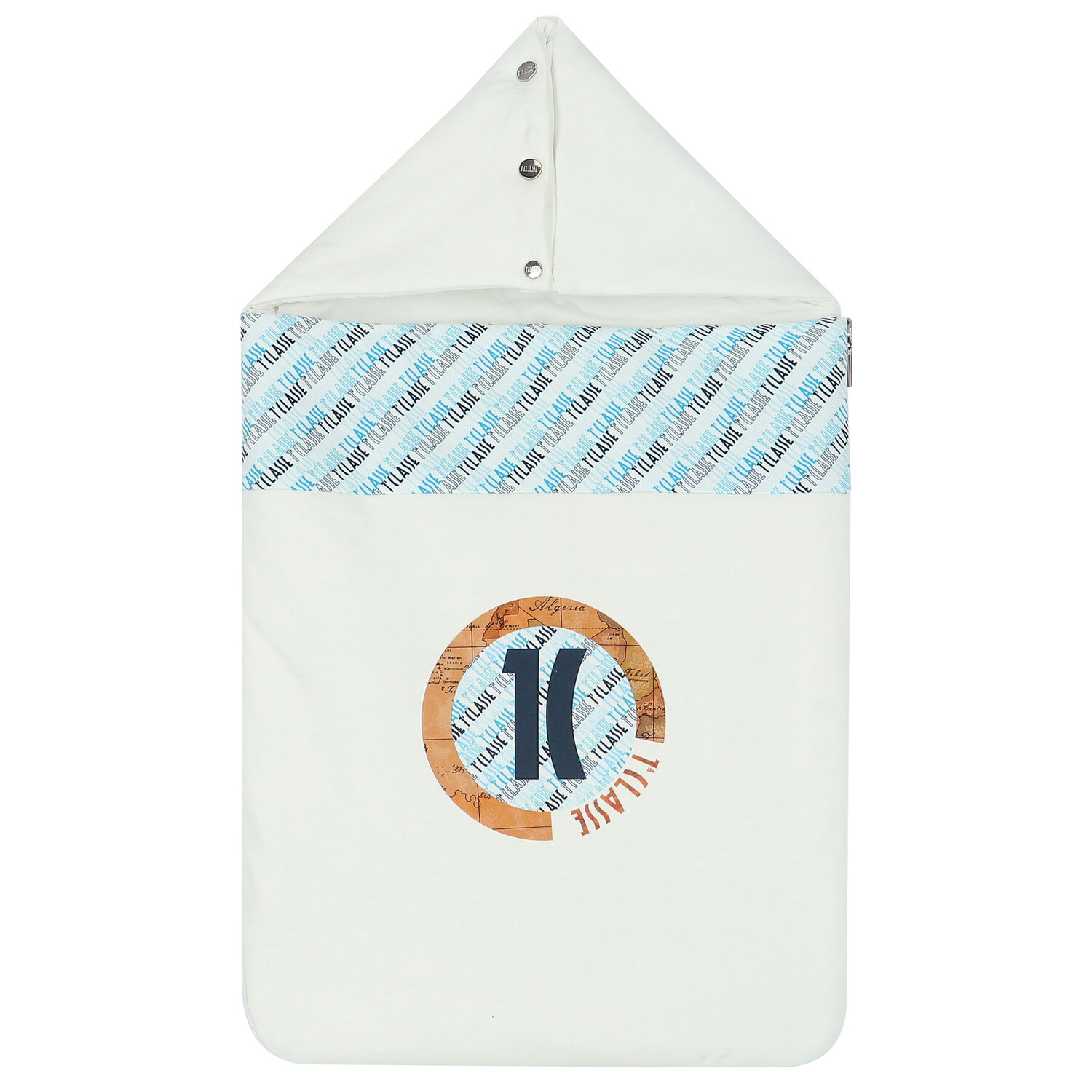 مدس بالشعار باللون الازرق و العاجي للاولاد , 1, hi-res