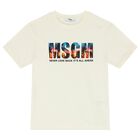 Boys Ivory Logo T-Shirt, 2, hi-res