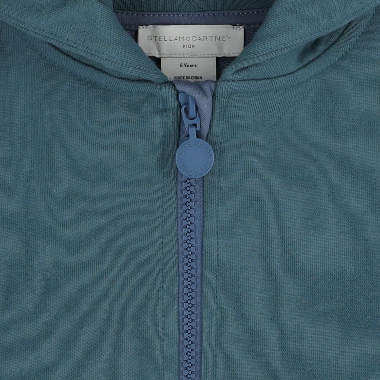 Boys Blue Whale Hooded Zip Up Top, 1, hi-res