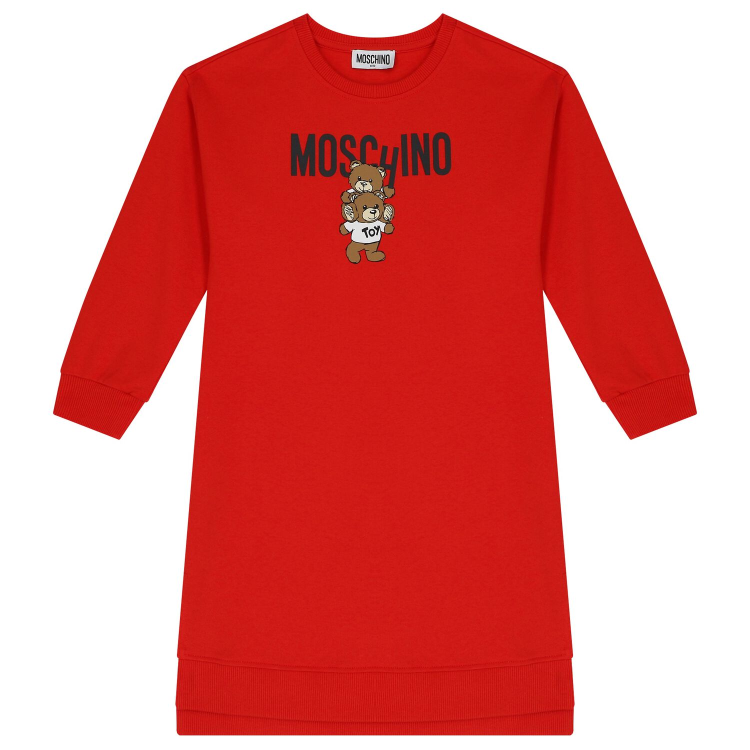 فستان بنات بشعار تيدى باللون الأحمر, 2, hi-res image number null