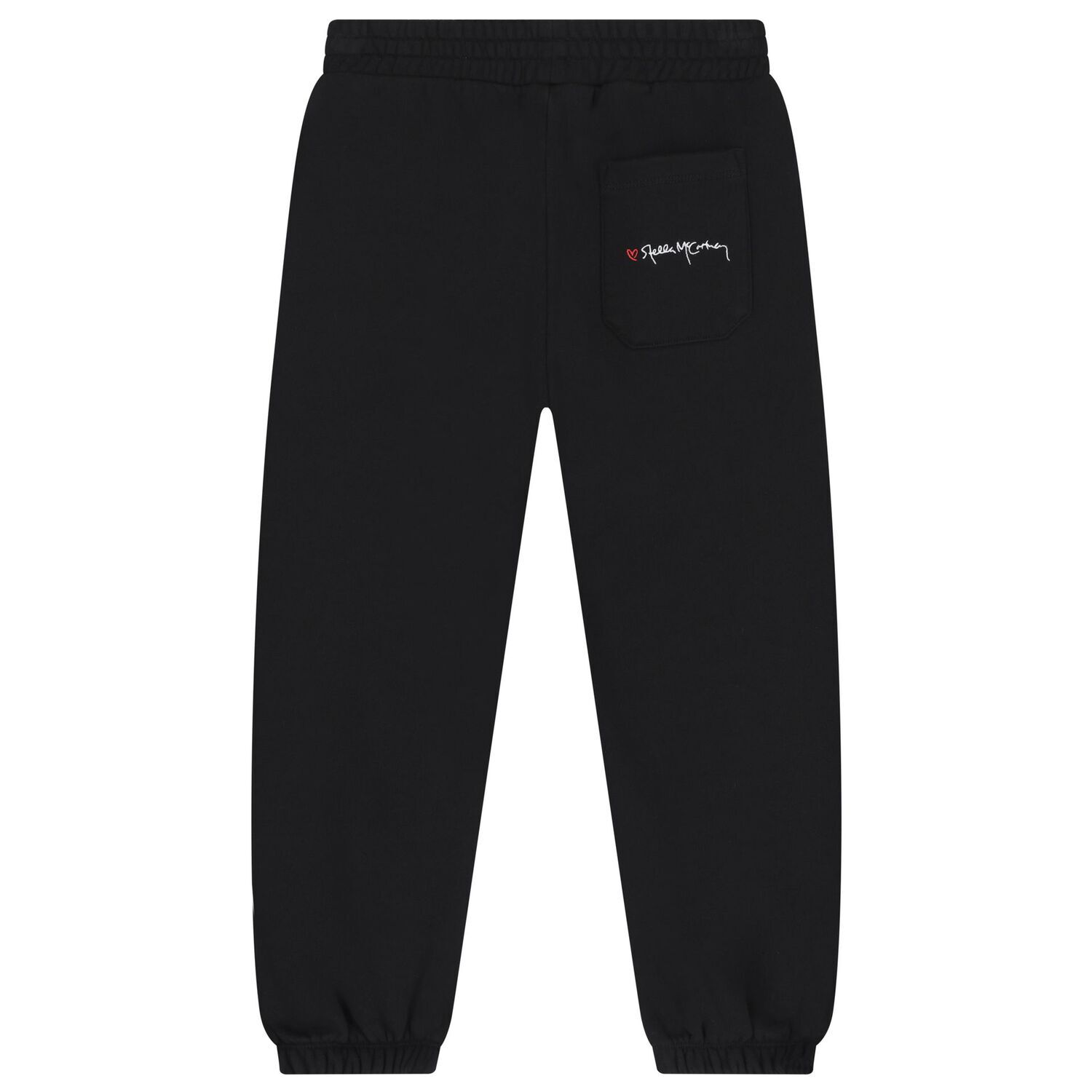 Girls Black Logo Joggers, 1, hi-res