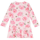 فستان بنات بالزهور باللون الوردى, 1, hi-res