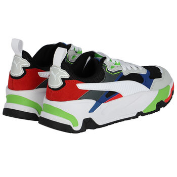 White & Black Trinity Jr Trainers