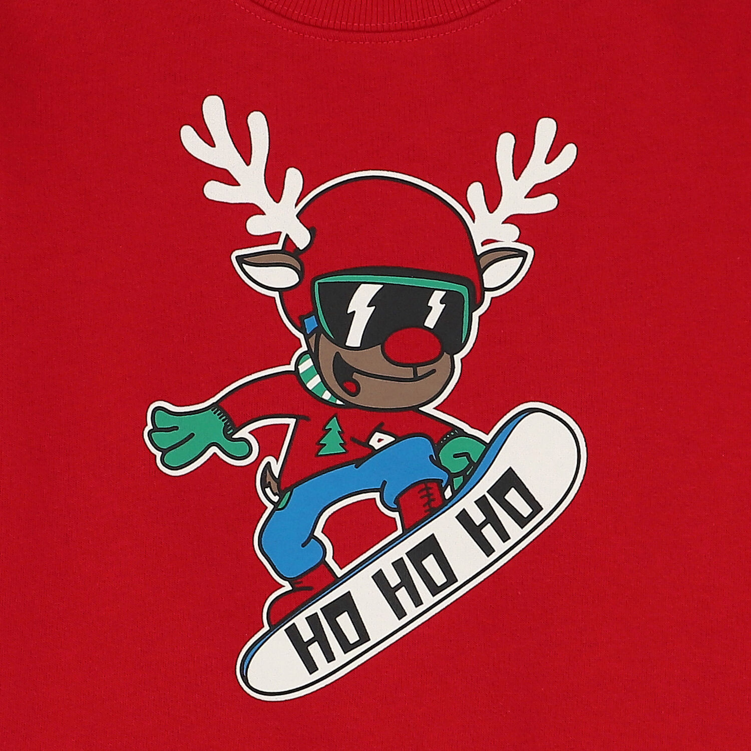 Red Reindeer Sweatshirt, 1, hi-res