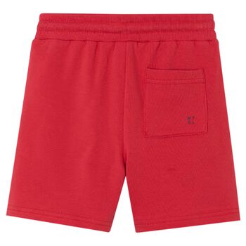Boys Red Logo Shorts