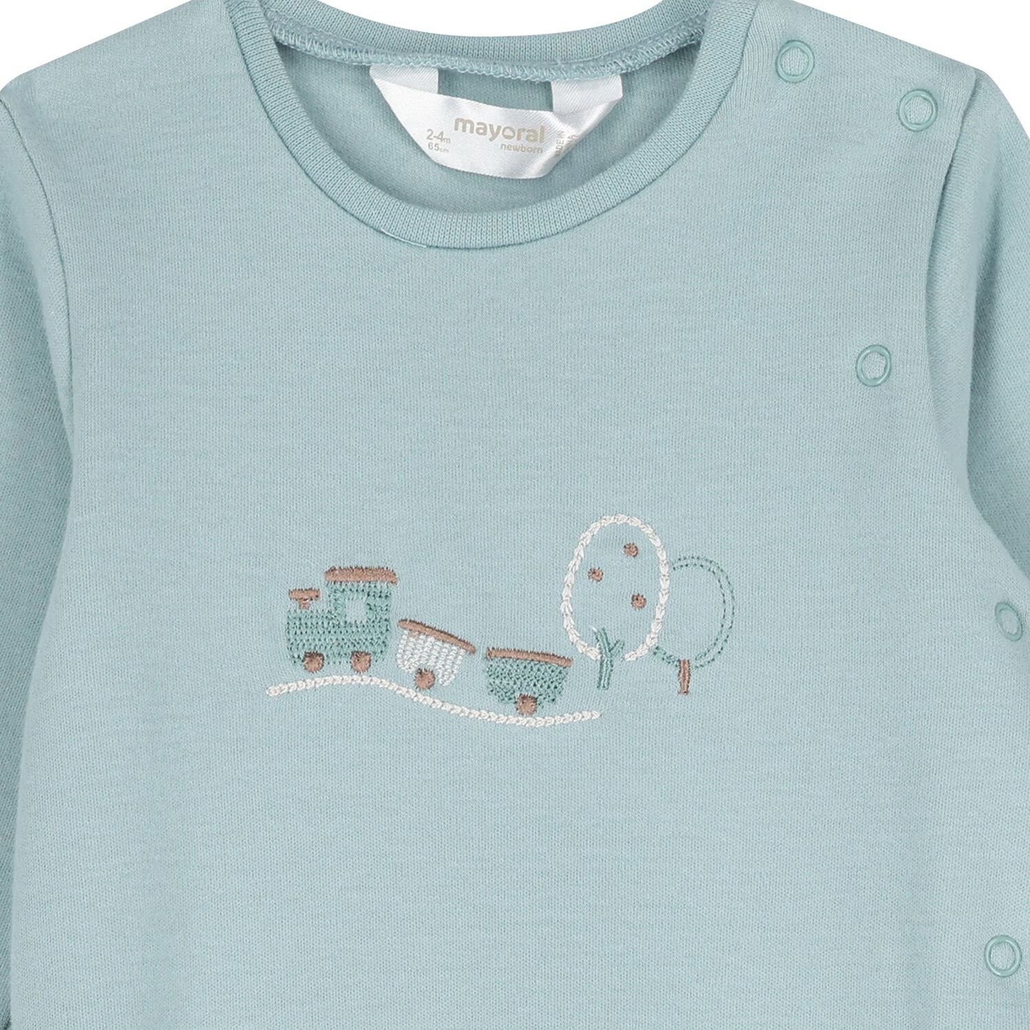 افرول اولاد بطبعه قطار باللون الابيض والاخضر ( 2 قطعه ) , 3, hi-res