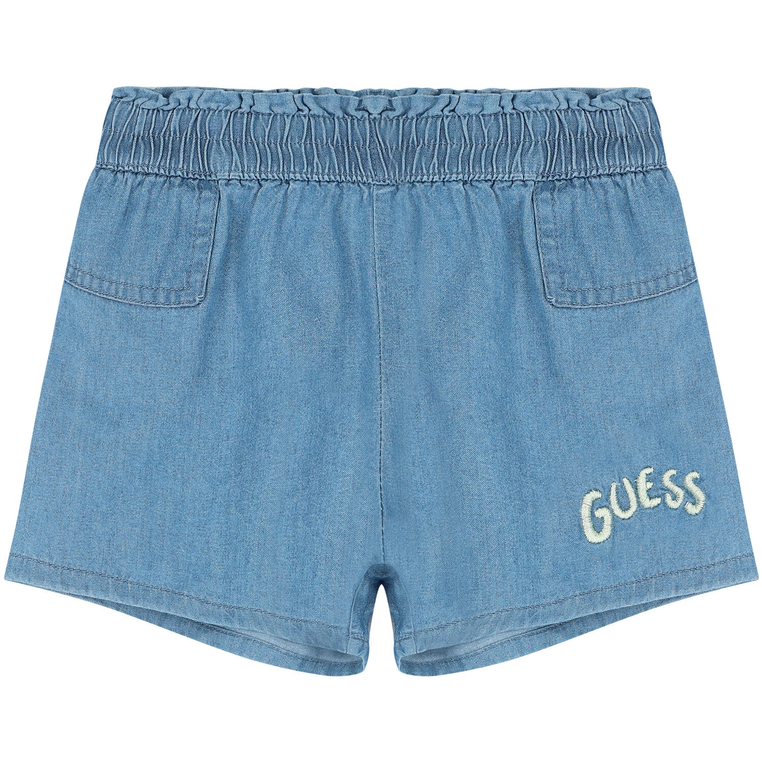 Baby Girls Green & Blue Logo Shorts Set, 1, hi-res image number null