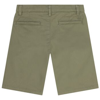 Boys Green Chino Shorts