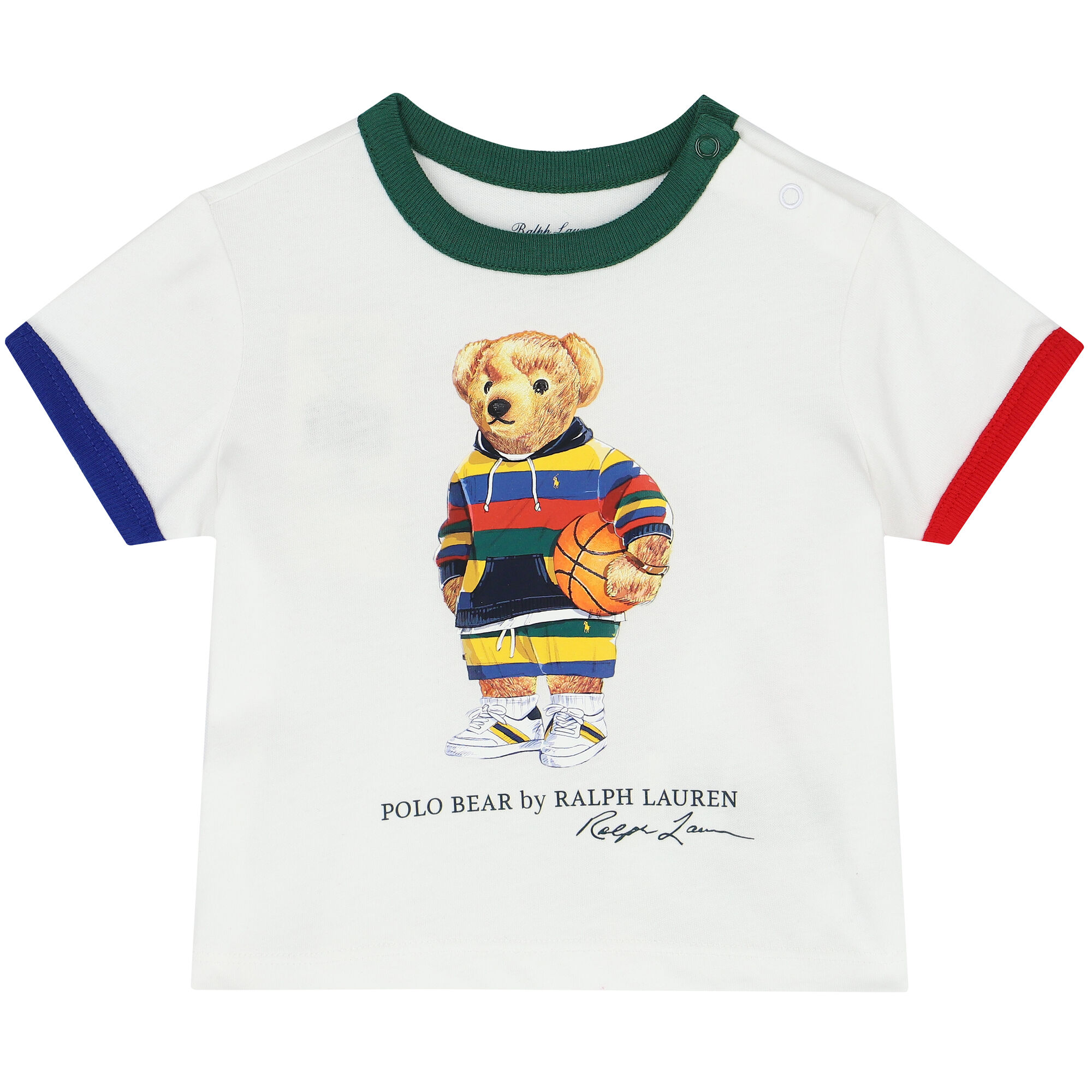 Ralph Lauren Baby Boys White Bear T Shirt Junior Couture UAE