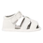 Baby Boys Ivory Sandals, 2, hi-res