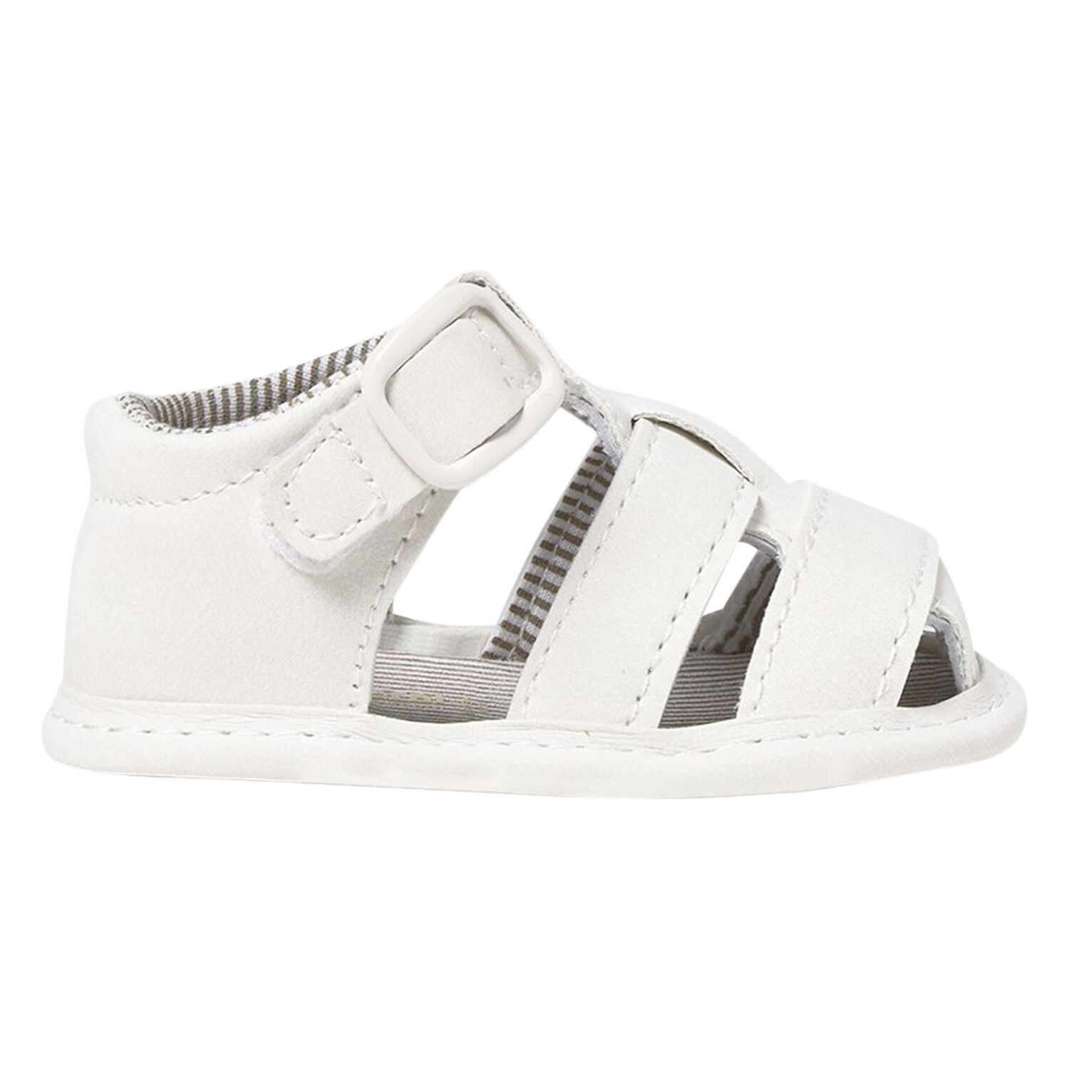 Baby Boys Ivory Sandals, 2, hi-res image number null