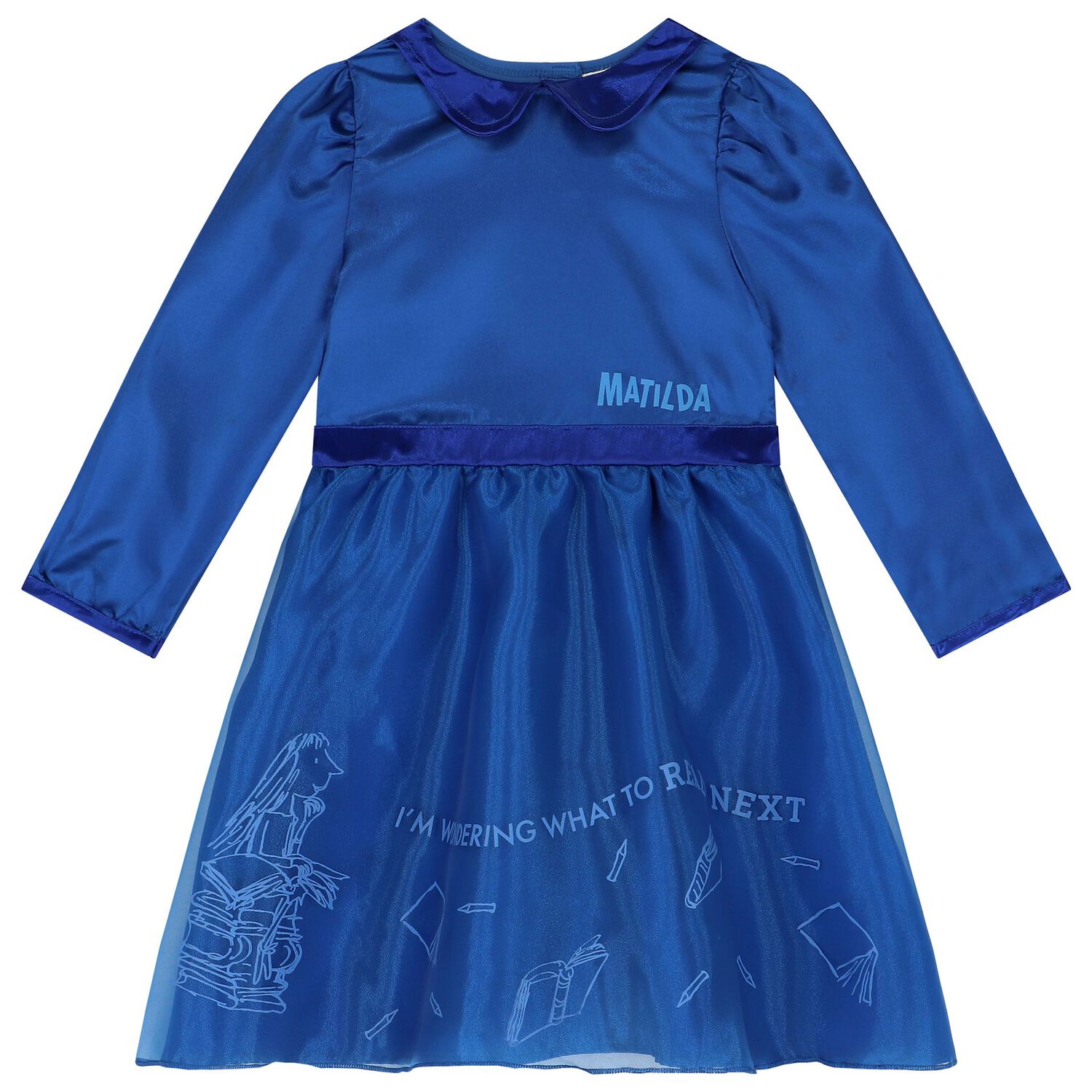 Girls Blue Matilda Costume, 1, hi-res image number null