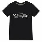 Girls Black Logo T-Shirt, 2, hi-res