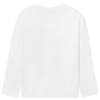 Boys White Long Sleeve Top