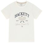 Boys Ivory Logo T-Shirt, 1, hi-res