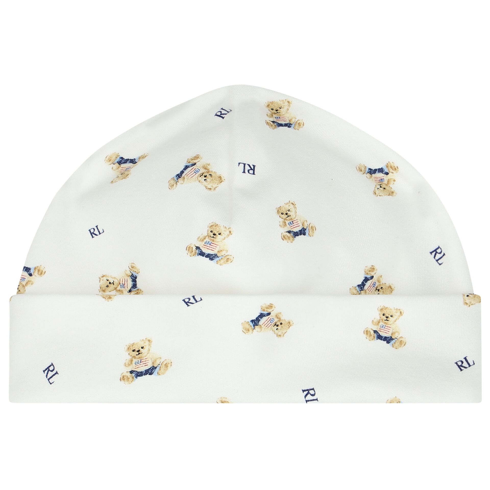 Ralph Lauren Baby Boys White Printed Hat Junior Couture UAE