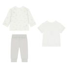 Ivory & Grey Baby Tracksuit Set ( 3 Piece ), 1, hi-res