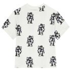 Boys Ivory Robot T-Shirt, 1, hi-res