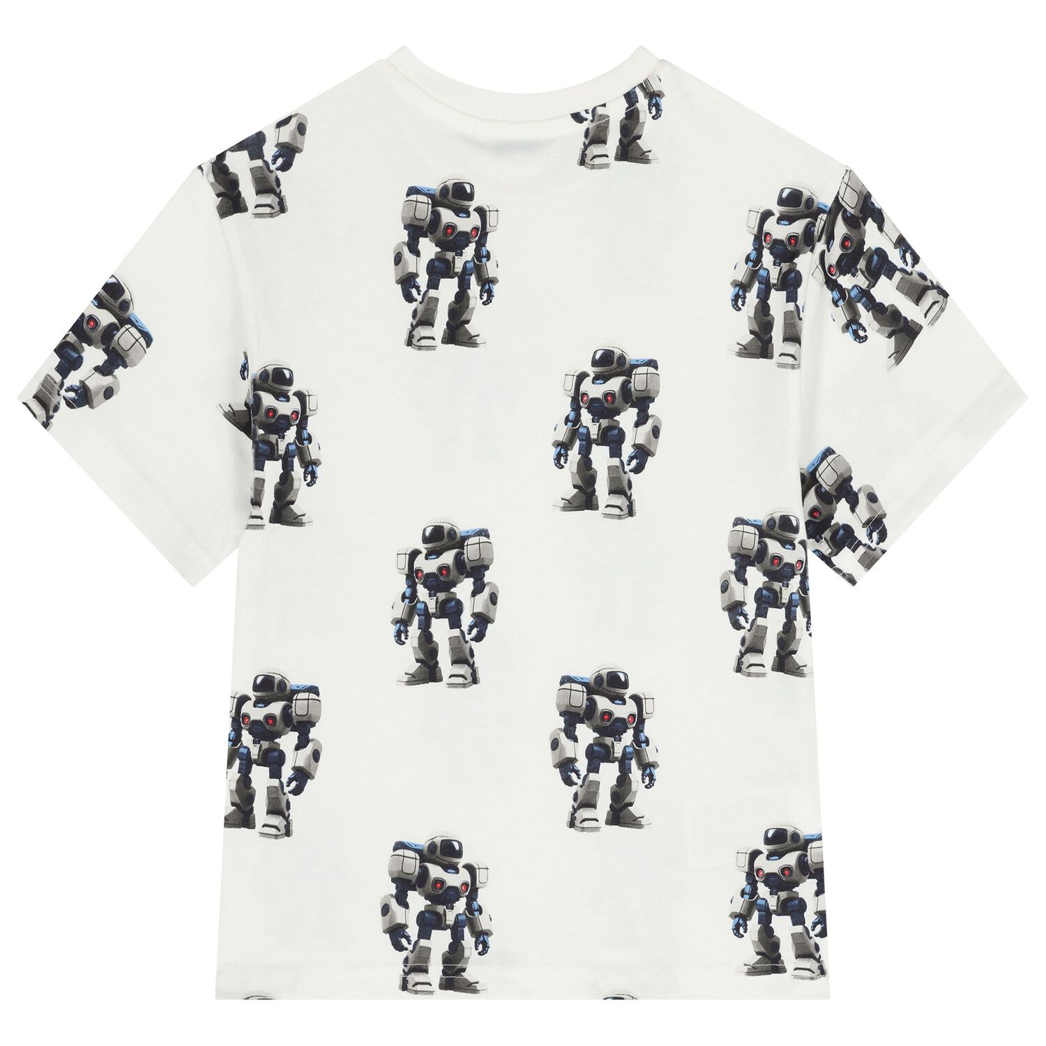 Boys Ivory Robot T-Shirt, 1, hi-res