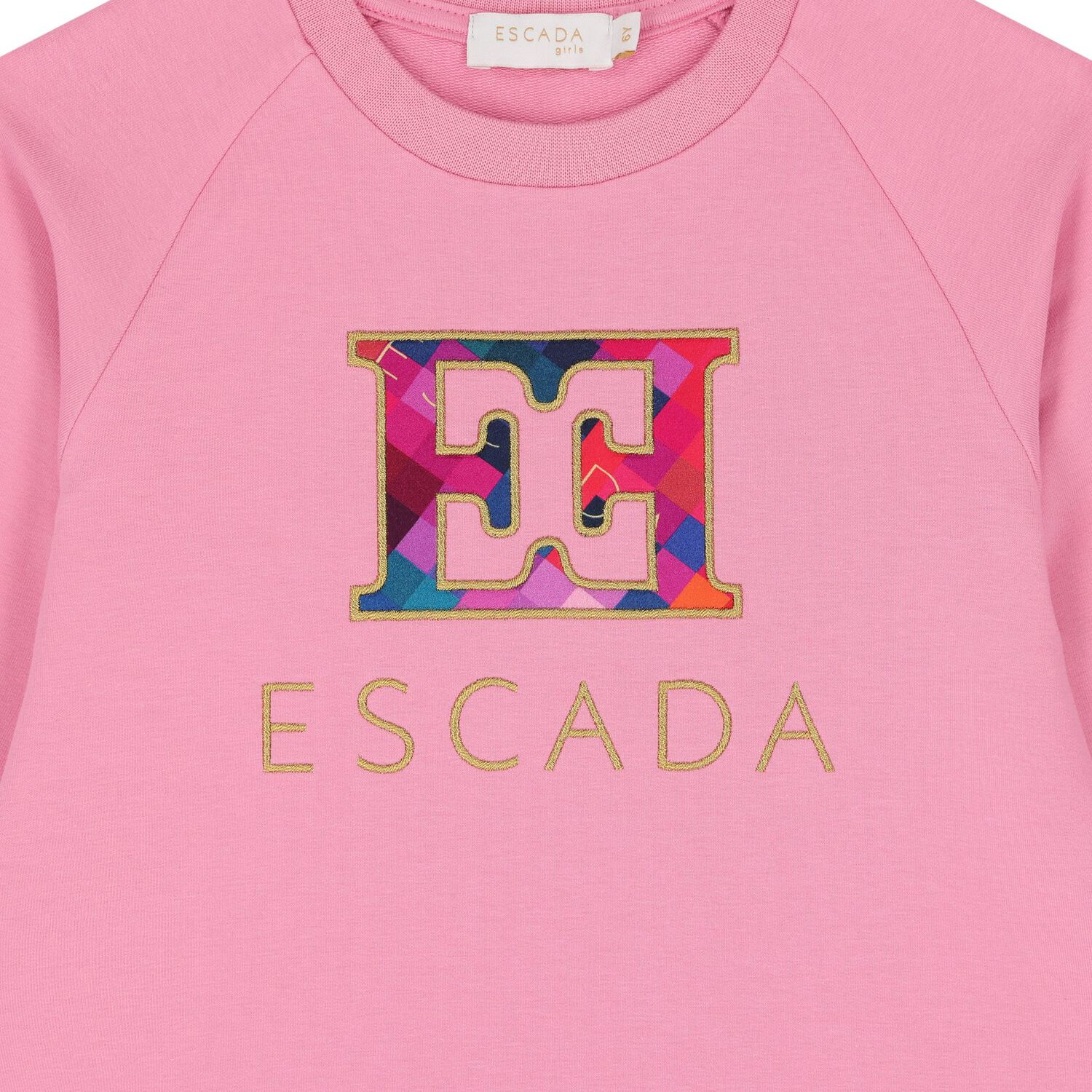 Girls Pink Logo Dress, 1, hi-res