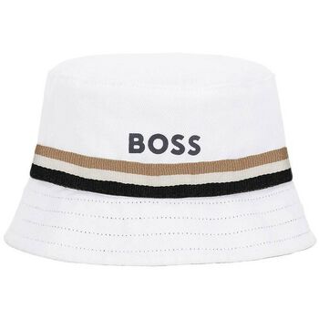 Younger Boys Navy Blue Reversible Logo Bucket Hat