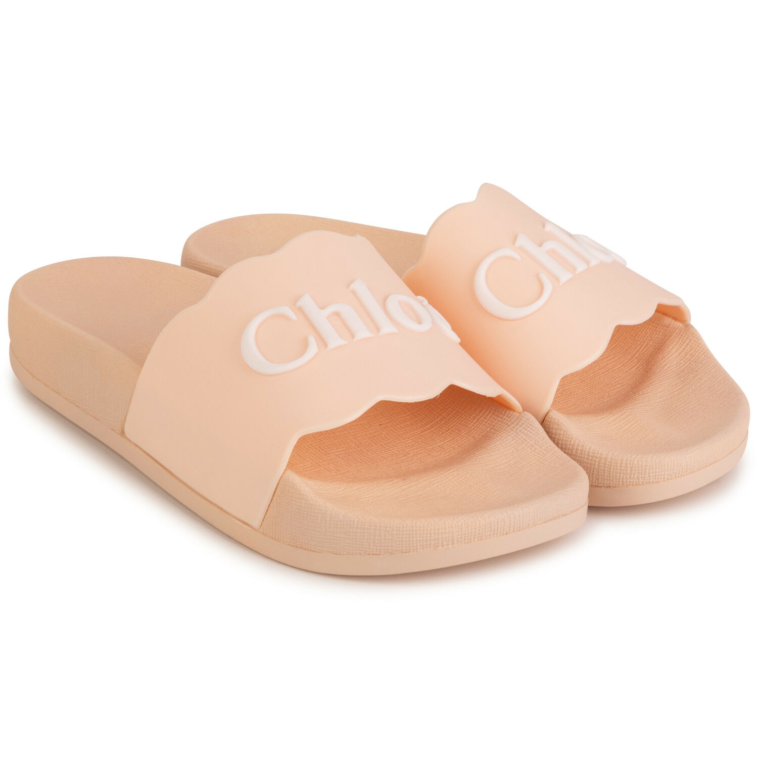 Girls Pale Pink Logo Sliders, 1, hi-res image number null