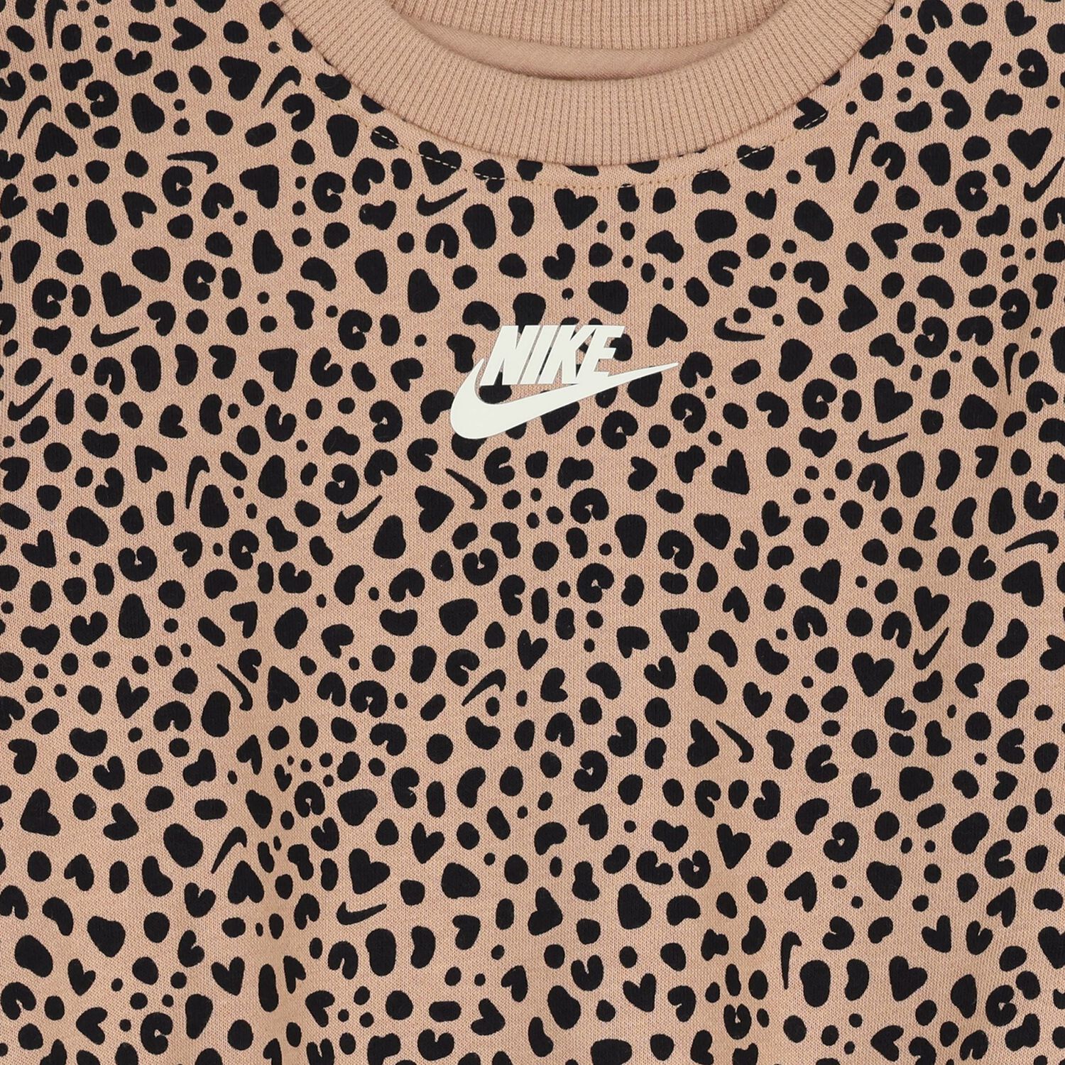 طقم ليجنز بالشعار باللون البيج والأسود للبنات, 1, hi-res