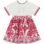 Girls Pink & Ivory Majolica Dress, 1, hi-res