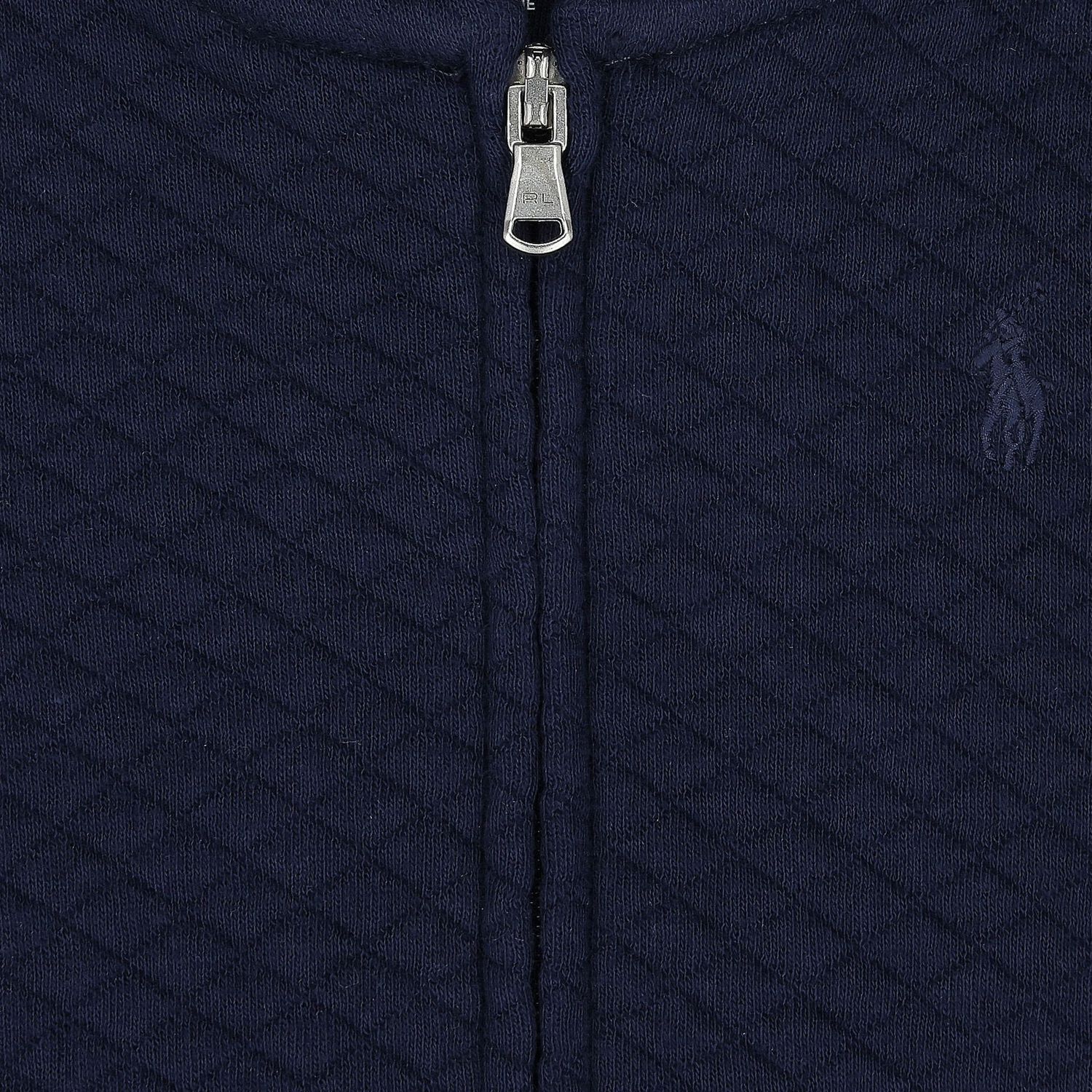 بدلة رياضية أولاد صغار بشعار تيدي باللون الكحلي, 1, hi-res