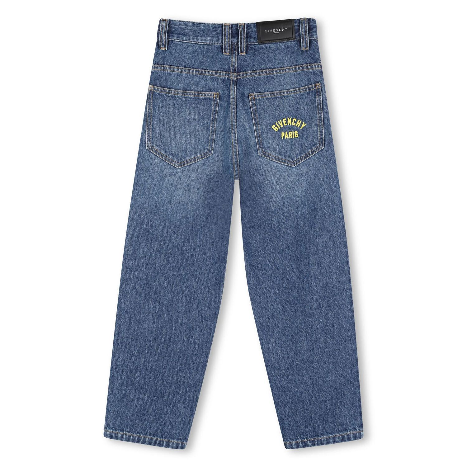 Boys Blue Logo Denim Jeans, 1, hi-res