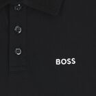 Boys Mini-Me Black Logo Polo Shirt, 2, hi-res