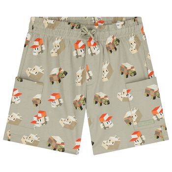 شورت أخضر للأولاد