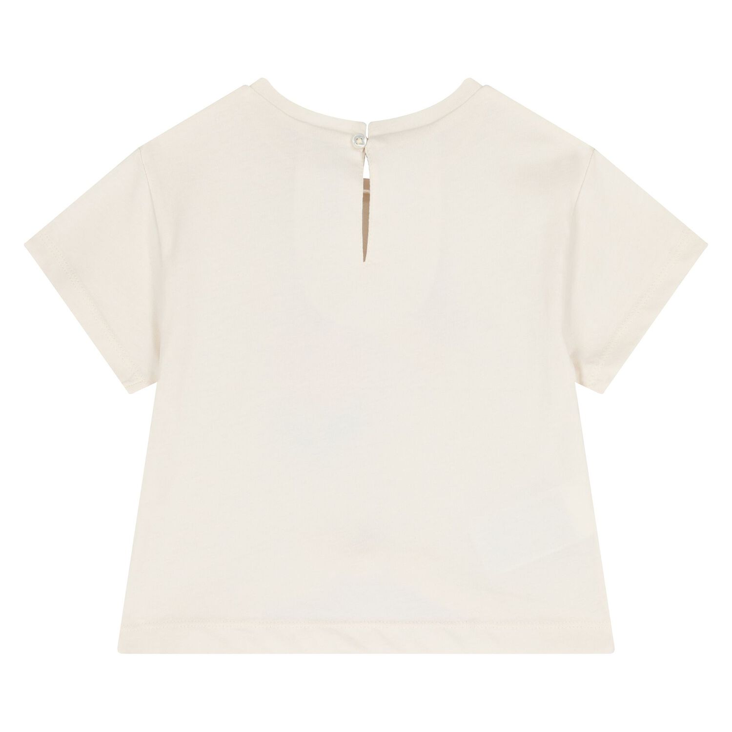 Younger Girls Ivory & Purple Shorts Set, 1, hi-res