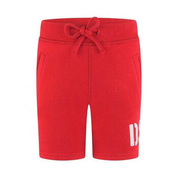 Boys Red Logo Jersey Shorts