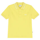 Boys Yellow Logo Polo Shirt, 1, hi-res