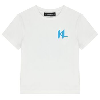 Boys White Logo T-Shirt