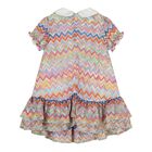 Baby Girls Multi-Coloured Zig Zag Dress, 1, hi-res